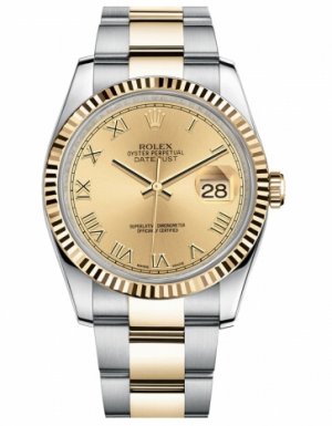 Réplique Rolex Datejust 36mm acier et or Champagne Dial 116233 CHRO Montre