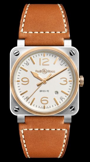 Bell & Ross BR 03-92 ACIER & or rose - Cliquez sur l'image pour la fermer