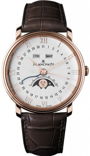 Réplique Blancpain Villeret Moonphase & Complete Calendar 40mm hommes Mon 6664-3642-55B Montre