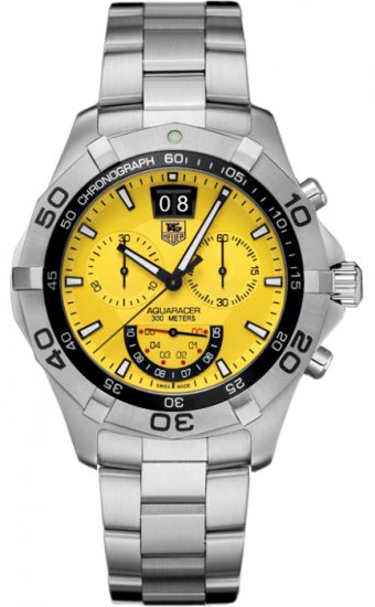 Tag Heuer Aquaracer Chronographee Grand-Date de Homme Montre - Cliquez sur l'image pour la fermer