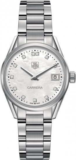 TAG Heuer Carrera Mere de Pearl Dial Dame Montre WAR1314.BA0778 - Cliquez sur l'image pour la fermer