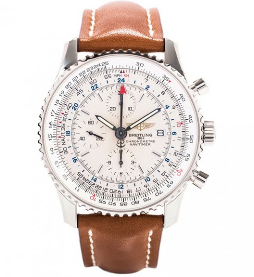 Réplique Breitling Navitimer World Silver cadran Hommes A2432212/G571/439X Montre - Cliquez sur l'image pour la fermer