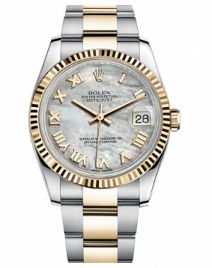 Réplique Rolex Datejust 36mm acier et or Mother of Pearl Dial 116233 MRO Montre