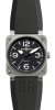 Réplique Acier Bell & Ross 42mm hommes automatiques BR 03-92 STEEL Montre