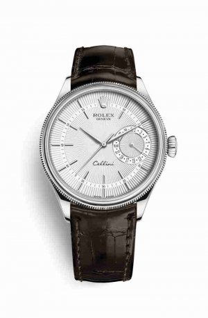 Copie de Rolex Cellini Date blanc guilloche Cadran m50519-0012