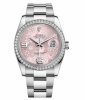 Réplique Rolex Datejust en acier inoxydable de 36mm Rose cadran floral 116244 PFAO Montre