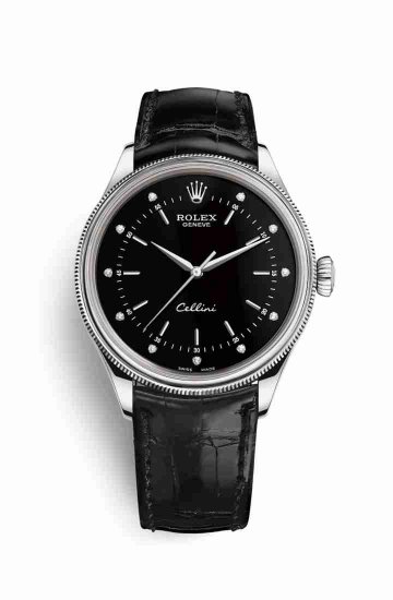 Copie de Rolex Cellini Time blanc 50509 noirs Cadran - Cliquez sur l'image pour la fermer
