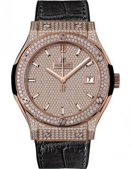 Hublot Classic Fusion King or Full Pave hommes 511.OX.9010.LR.17 - Cliquez sur l'image pour la fermer