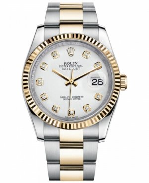 Réplique Rolex Datejust 36mm acier et or blanc Dial 116233 WDO Montre