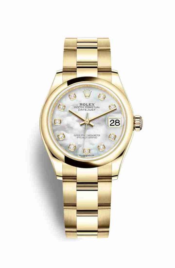 Copie de Rolex Datejust 31 jaune 18 ct 278248 nacres blancs Cadran - Cliquez sur l'image pour la fermer