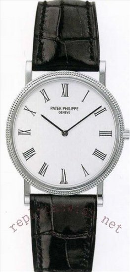 Réplique Patek Philippe Calatrava en or blanc Homme 3520DG Montre - Cliquez sur l'image pour la fermer