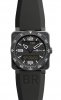 Réplique Tapez Aviation carbone Bell & Ross Aviation Type Quartz 42m BR 03 TYPE AVIATION CARBON Montre