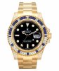 Rolex GMT Master II en or jaune Cadran Noir