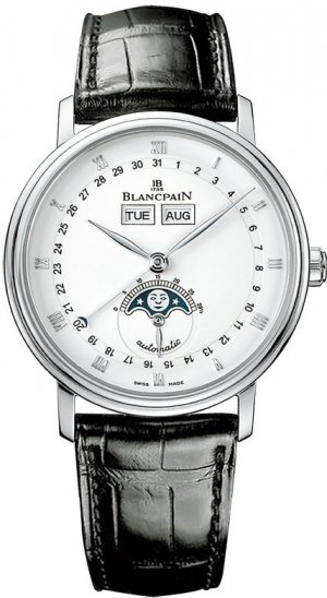 Réplique Blancpain Villeret Moonphase & Complete Calendar 38mm hommes Mon 6263-1127A-55B Montre