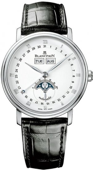 Réplique Blancpain Villeret Moonphase & Complete Calendar 38mm hommes Mon 6263-1127A-55B Montre - Cliquez sur l'image pour la fermer