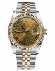 Réplique Rolex Datejust 36mm acier et Jaune or Champagne Sunbeam Dial 116233 CHSBRJ Montre