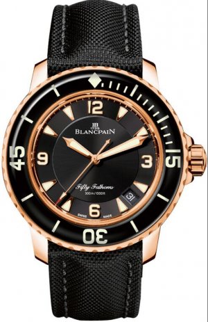 Réplique Blancpain Fifty Fathoms Or Rose Hommes 5015-3630-52 Montre