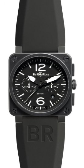 Réplique Carbone Bell & Ross le 42mm de Ross Chronographe Hommes BR 03-94 CARBON Montre - Cliquez sur l'image pour la fermer