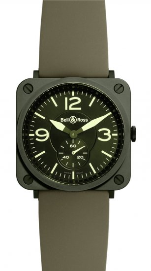 Réplique Bell & Ross Quartz en ceramique milieu de 39mm Military Cer BR S MILITARY CERAMIC Montre - Cliquez sur l'image pour la fermer