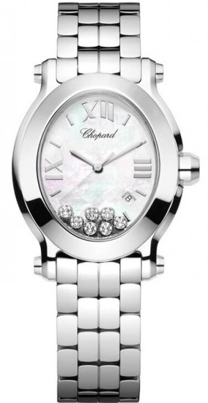 Réplique Chopard Happy Sport Ovale Quartz Femme 278546-3003 Montre