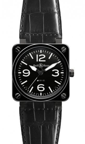 Réplique Ceramique Bell & Ross 46mm hommes automatiques BR 01-92 Ceramic Montre - Cliquez sur l'image pour la fermer