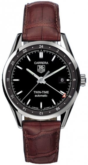 Réplique Tag Heuer Carrera Twin-Time Hommes WV2115.FC6181 Montre