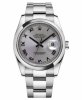 Réplique Rolex Datejust en acier de 36mm d?me lunette Dial Rhodium 116200 RRO Montre