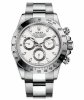 Cadran Rolex Daytona en acier blanc