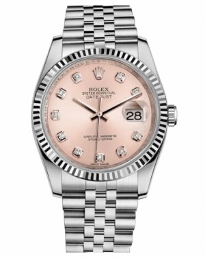 Réplique Rolex Datejust en acier de 36mm cadran rose Bracelet Jubile 116234 PDJ Montre