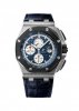 Audemars Piguet Royal Oak Offshore alligator bleu d'hommes de cu