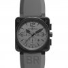 Réplique Bell & Ross Commando Gris 46mm Hommes BR 01-94 COMMANDO Montre