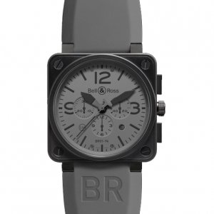 Réplique Bell & Ross Commando Gris 46mm Hommes BR 01-94 COMMANDO Montre