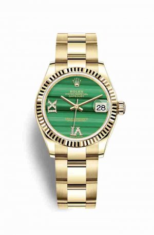 Copie de Rolex Datejust 31 jaune 278278 Malachite en semble Cadran