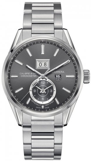 TAG Heuer Carrera Calibre 8 GMT gris Dial Acier inoxydable WAR5012.BA0723 - Cliquez sur l'image pour la fermer