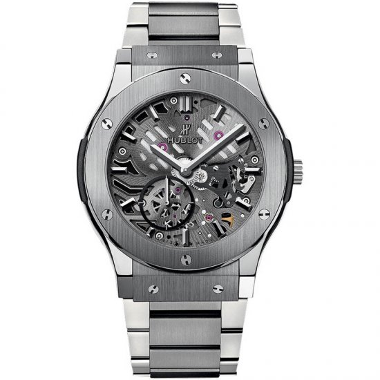 Hublot Classic Fusion Classico Ultra-thin Skeleton Titanium 545.NX.0170.NX - Cliquez sur l'image pour la fermer