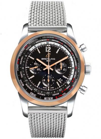 Breitling Transocean Unitime Montre d'Aviateur - Cliquez sur l'image pour la fermer