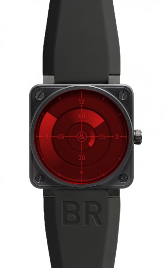 Réplique Radar Red Bell & Ross 46mm hommes automatiques BR 01 RED RADAR Montre - Cliquez sur l'image pour la fermer