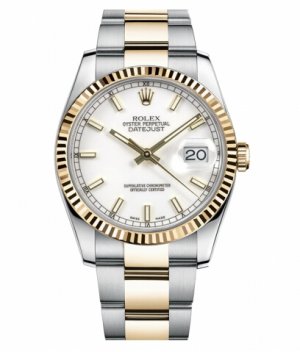 Réplique Rolex Datejust 36mm Stainless acier et 18K Jaune or blanc Dial 116233 WSO Montre