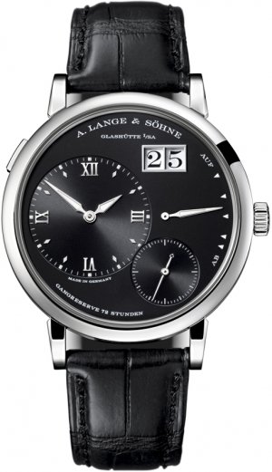 Réplique A.Lange de Grand Lange 1, en or blanc, cadran noir 117.028 Montre