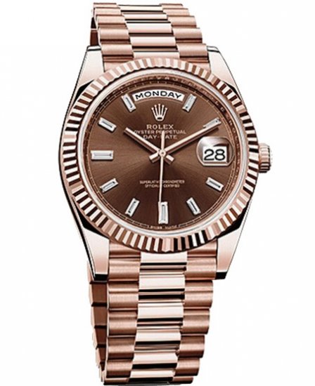 Réplique Rolex Oyster Perpetual Date Jour 40 228235 Chocolat Dia Montre - Cliquez sur l'image pour la fermer