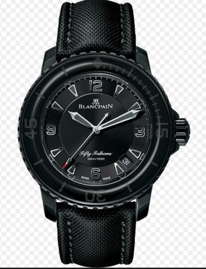 Réplique Blancpain Fifty Fathoms Noir cadran Noir PVD Acier Inoxydable Fa 5015-11C30-52A Montre - Cliquez sur l'image pour la fermer