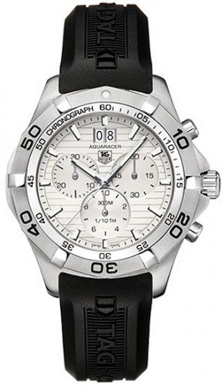 Argent chronographe Tag Heuer Aquaracer Hommes - Cliquez sur l'image pour la fermer