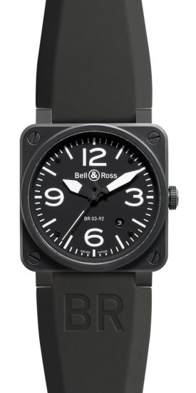 Réplique Carbone Bell & Ross 42mm hommes automatiques BR 03-92 CARBON Montre - Cliquez sur l'image pour la fermer