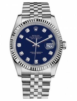 Réplique Rolex Datejust 36mm Blue Steel Dial Jubile Bracelet 116234 BLDJ Montre