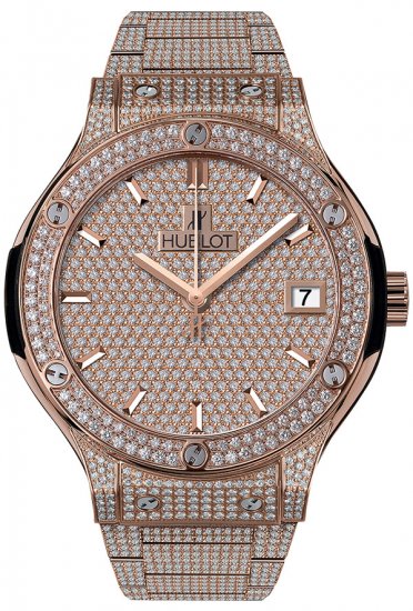 Hublot Classic Fusion King or Full Pave 38mm 565.OX.9010.OX.3704 - Cliquez sur l'image pour la fermer