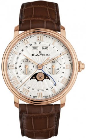 Réplique Blancpain Villeret Single Pusher chronographe Complete Calendar 6685-3642-55B Montre