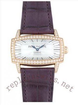 Réplique Patek Philippe Gondolo Rose d'or Diamanten Femme 4981R Montre