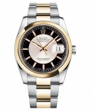 Réplique Rolex Datejust en acier et or 36mm en or jaune et acier cadran n 116203 STBKSO Montre