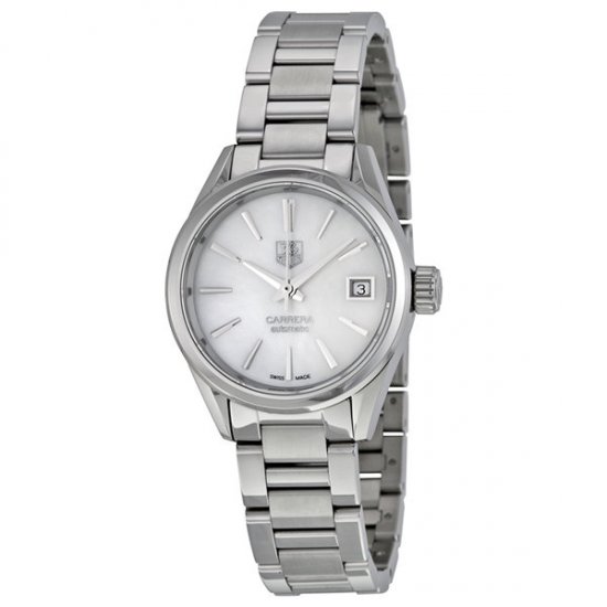 TAG Heuer Carrera Replique blanc Mere de Pearl Dial Acier inoxydable Dame Montre WAR2411.BA0776 - Cliquez sur l'image pour la fermer