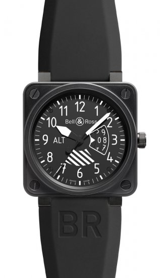 Réplique Altimetre Bell & Ross vols Intruments Hommes BR 01 ALTIMETER Montre - Cliquez sur l'image pour la fermer